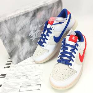 5214-100【 NIKE 】 ナイキ DUNK LOW RETRO RETRO PRM スニーカー ダンク ロー FD4203-161 兔 箱付 メンズ 28.5cm ホワイト