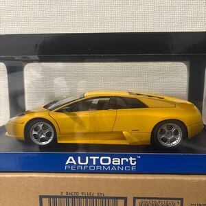 1/18 AUTOart オートアート ランボルギーニ・ムルシエラゴ Lamborghini murcielago LP640 イエロー #未展示保管品 #当時物 初期モデル 