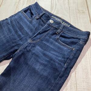 【AMERICAN EAGLE】HI-RISE JEGGING ハイライズジェギング スキニーデニムパンツ US 4 SHORT