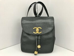 シャネル CHANEL リュックサック ココマーク レディース キャビアスキン → 2406LT911