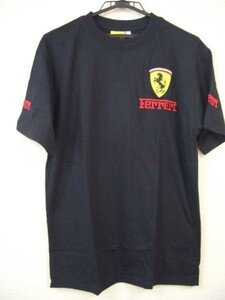 【訳あり・送料無料・新品・即決】Ferrari　Tシャツ　黒　XXXL　フェラーリ　ティーシャツ　ブラック　3L　クリックポスト送料無料