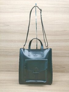 ◇ THEBAG PREMIUM NEW YORK ブランドロゴ 裏起毛 ゴールド金具 コンパクト ショルダーバッグ ブラック レディース E