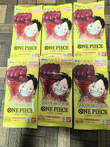 【新品未開封】ONE PIECE ワンピースカードゲーム 500年後の未来 6パック　ブースターパック第7弾　OP-07ONE PIECEカードゲーム　6P