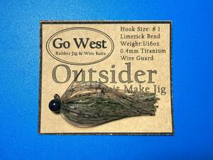 GoWest 【Outsider】No.42 スモラバ (1/16oz ・0.4mm チタンガード) Color:Cucumber Seed・Natural Smoke