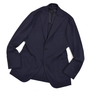 【美品】BEAMS F / ビームスエフ ネイビージャケット SOLOTEX（R）WOOL EASY JACKET 46