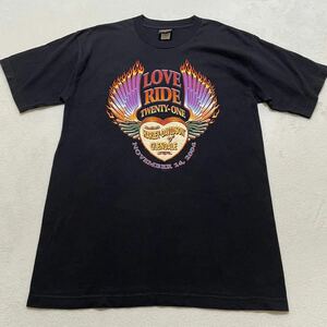 Harley-Davidson ハーレーダビッドソンTシャツ 半袖 プリントTシャツ ブラック　Lサイズ 