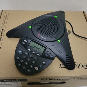 ポリコム Polycom 電話会議システム SoundStation2　美品　通電確認のみ。ジャンク扱い