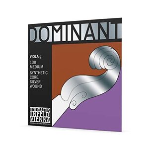 【中古】 Dominant No.138 ビオラ弦 ペルロン シルバー巻 G線