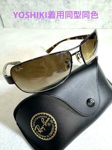 YOSHIKI着用 Ray-Ban RB 3379 サングラス ブラウン