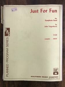 送料無料/吹奏楽楽譜/ジョン・タッジェンホースト：ジャスト・フォー・ファン JUST FOR FUN