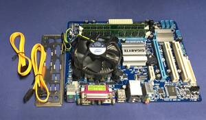 【中古】GA-G41M-ES2L Microマザー + Core2Quad Q9400 2.66GHz + 4GB メモリー 動作確認品