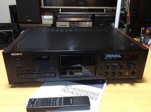 整備品 ・程度上位品　Sony 　TC-K555ESG・リモコン・取説付