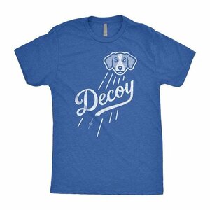 【XSサイズ】MLBPAオフィシャル ドジャース 大谷翔平 愛犬 デコピン Tシャツ コーイケルホンディエ Decoy T-Shirt Roto Wear Royal Blue