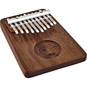 2025NEW YEARセール　MEINL カリンバ Solid Kalimba ブラックウォルナット 10鍵盤 Tree Of Life Symbol KL1001TOL