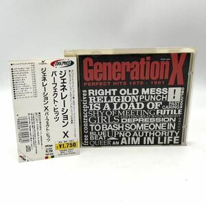 Generation X / Perfect Hits 1975 - 1981 帯付き【国内盤/対訳付き】Billy Idol パンク■1991年 ■ベスト盤【良品/CD】 #140