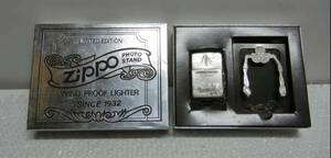 美品 レア 限定 ZIPPO WIND PROOF LIGHTER PHOTO STAND スカル