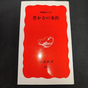 【中古】暉峻淑子（てるおかいつこ）　豊かさの条件　岩波新書