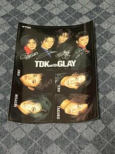 GLAY　ステッカー①　未使用 　TERU　JIRO　TAKURO　HISASHI