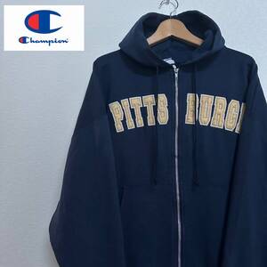 champion チャンピオン　PITTS BURGH フルジップパーカー　XL ネイビー　