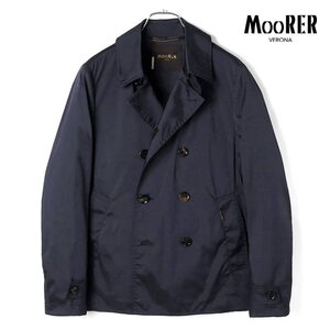 ◆【MOORER(ムーレー)/春夏/撥水ポリエステルストレッチダブルブレストショートコート(SCAP/ARQUA-TJ)】[mor2370213-42]