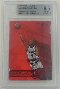 97-98 Skybox Fleer Metal Universe Precious Metal Gem Red Anfernee Hardaway Penny /100 BGS 8.5 Rare