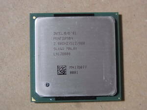 ■Intel Pentium4 2.80GHz/512/800 SL6WJ Northwood Socket478 HT対応 (Ci0907)
