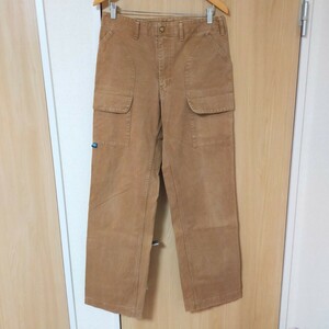 DAP FISHERMAN ALLS ダップ フィッシャーマンオールズ 児島ジーンズ デニムカーゴパンツ W32 ブラウン(茶色）