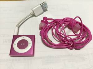 iPod shuffle 4世代　ピンクno.44 バッテリー交換済作動品