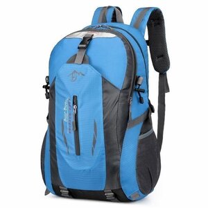 40L 防水 防滑 通気性 軽量 リュックサック デイパック 登山 バック バックパックトレッキング ハイキング ブルーJX45