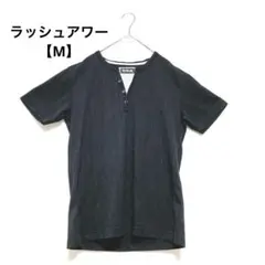 ラッシュアワー【M】ブラック　半袖Tシャツ　無地　シンプル