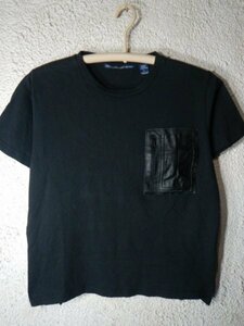 n9192　MADE TO STEEL HEART AND MIND　リアルマスターズ　レディース　半袖　tシャツ　牛革　ポケット　デザイン　人気　送料格安