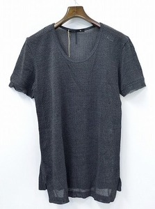 KLASICA クラシカ U-neck knit tee GRASLO PP Uネック ペーパーニットTシャツ 2 Gray グレー paper 和紙 T-Shirts Cut Sewn カットソー