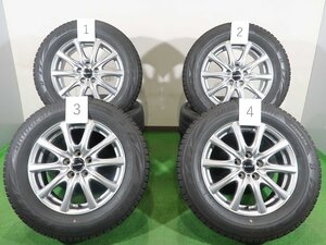 プリウス カローラ インプレッサスポーツ 等 4本 社外 15インチ 6J+43 5H 100 スタッドレス BRIDGESTONE ブリザック VRX2 2022年 195/65R15