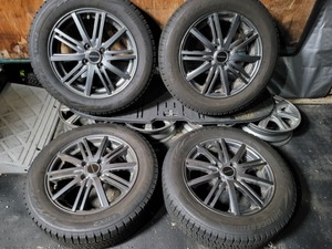 ■2021年製■185/60R15 ブリヂストン・ブリザックVRX2 + バルミナBR10 15X5.5J 4X100 IS:42 ハブ径73㎜■