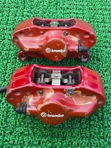 純正 brembo ブレンボ CT9A CP9A ランサーエボリューション ランエボ 対向 4POT キャリパー ENDLESS メッシュホース付 フロント 左右 