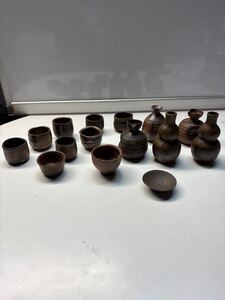 備前焼 盃 陶弘造 煎茶道具 酒器 茶器 ぐい呑み 徳利 茶器セット 焼物 まとめ売り