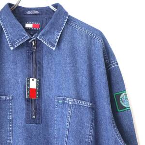 DEADSTOCK 90s TOMMY JEANS トミーヒルフィガー TOMMY HILFIGER デニムプルオーバー vintage ヴィンテージ RalphLauren ラルフローレン