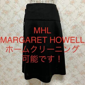 ★MHL MARGARET HOWELL/マーガレットハウエル★極美品★ラップスカートⅡ(M.9号)