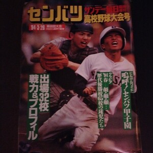 送料込み　サンデー毎日　臨時増刊　第66回大会　センバツ　1994年　高校野球　甲子園