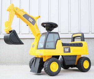 乗用玩具 足けり 玩具 CAT ショベルカー はたらく車 ［イエロー］ 【本州・四国は送料無料！】 子供 乗れる おもちゃ プレゼント１才～４才