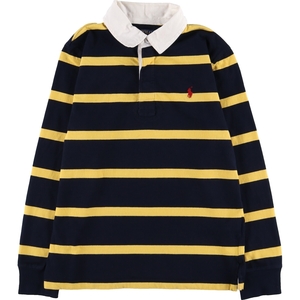 古着 ラルフローレン Ralph Lauren POLO RALPH LAUREN ボーダー柄 長袖 ラガーシャツ レディースM相当 /eaa485509 【Elulu/エルル】