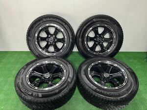 １円スタート 【管理番号 244-80】 BIGWAY/ B-MUD K 18インチ 8J +25 PCD139.7-6H 265/60R18 ミシュラン ランクル プラド ハイラックス等