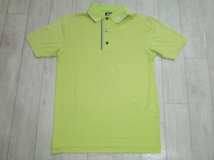 美品/ＦＪ/フットジョイ/ポロシャツ/ネオンカラー/ゴルフ/GOLF/ウェア/トップス/メンズ/半袖