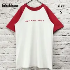 【日本製】inhabitant リンガー Tシャツ 両面プリント ラグラン