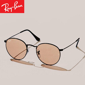 【定価27,610円】レイバン Ray-Ban サングラス (ORB3447-002-4B-50) ROUND METAL WASHED LENSES 新品値札付【Ray-Ban 正規品】国内正規品