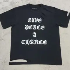 ナンバーナイン　反戦Tシャツ　2　黒　GIVE　PEACE　A　CHANCE