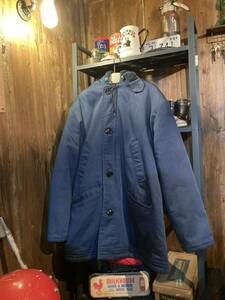 【vintage dickies long jacket usa製】ネイビー ジャケット コート フード 古着　ビンテージ　ミリタリー アメカジ　アメリカ