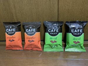 新品未開封 アメリカ お土産 cafe valet regular decaf コーヒー USA ティーバッグ デカフェ レギュラー ダークロースト