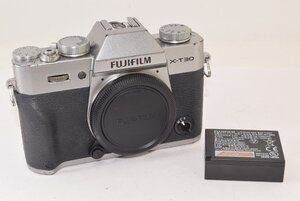 FUJIFILM フジフィルム X-T30 ボディ シルバー ショット数6348回 ミラーレス一眼カメラ J2412039