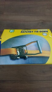 【TOP SUN】 RATCHET TIE DOWN ラチェットタイダウン【ラッシングベルト】